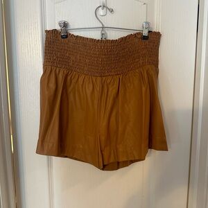 Size L TCEC leather shorts; worn once!!